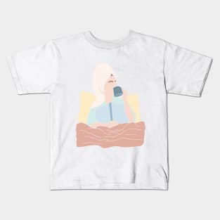 Self care, spa day illustration Kids T-Shirt